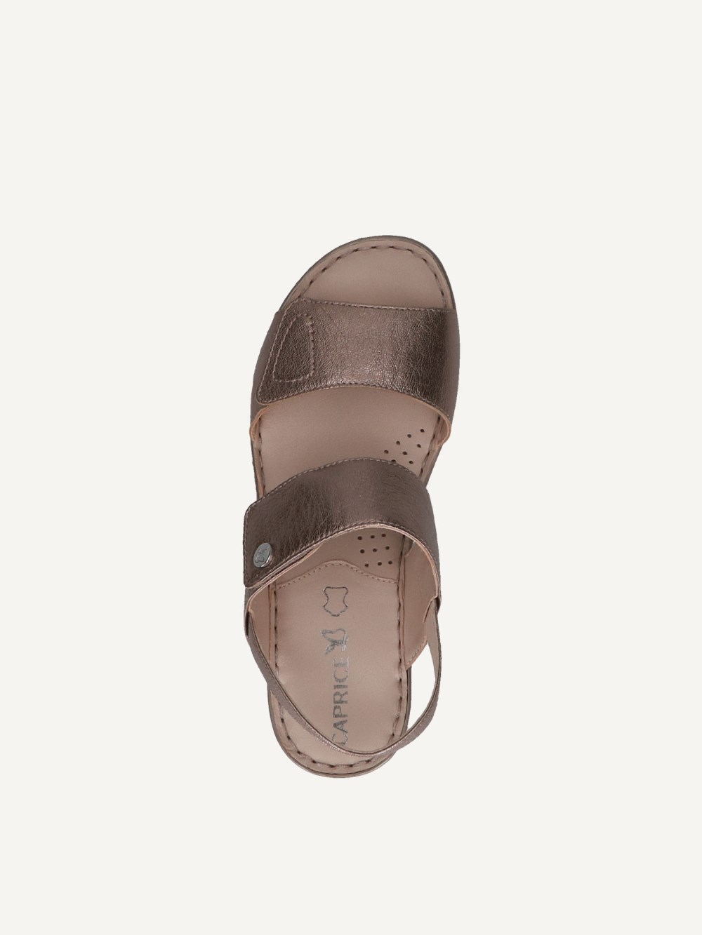 Caprice Sandalette - Taupe-Metallic