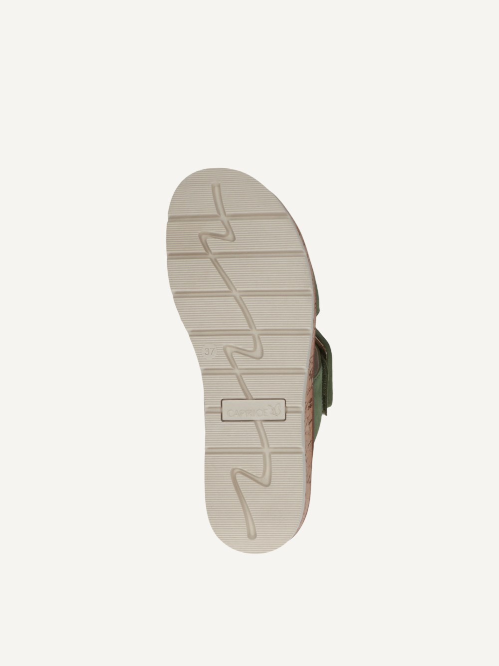 Caprice Slipper - Grünes Wildleder