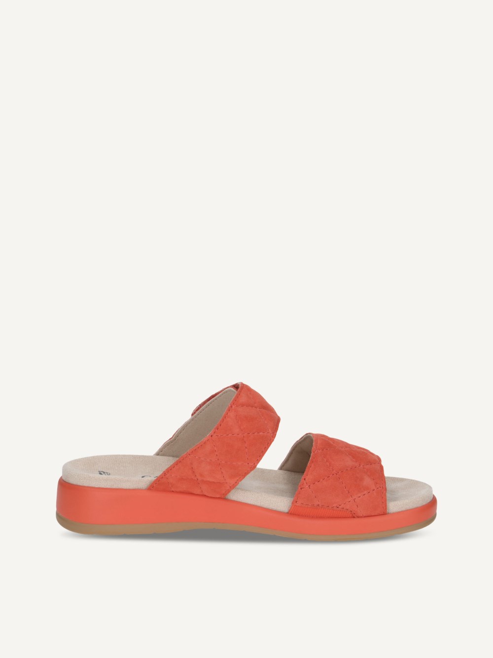 Caprice Pantolette - Orangefarbenes Wildleder