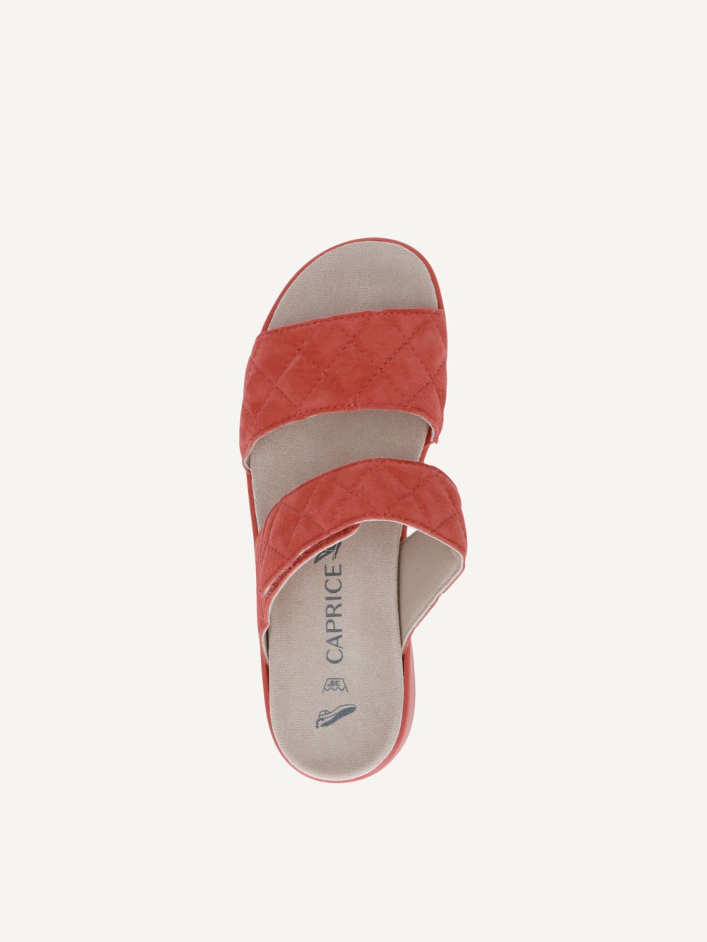 Caprice Pantolette - Orangefarbenes Wildleder