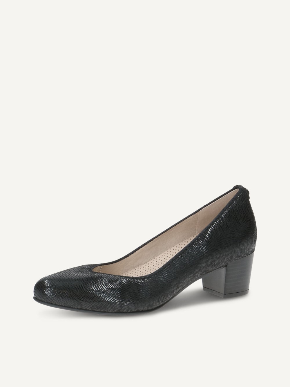 Caprice Pumps - Schwarzes Reptil