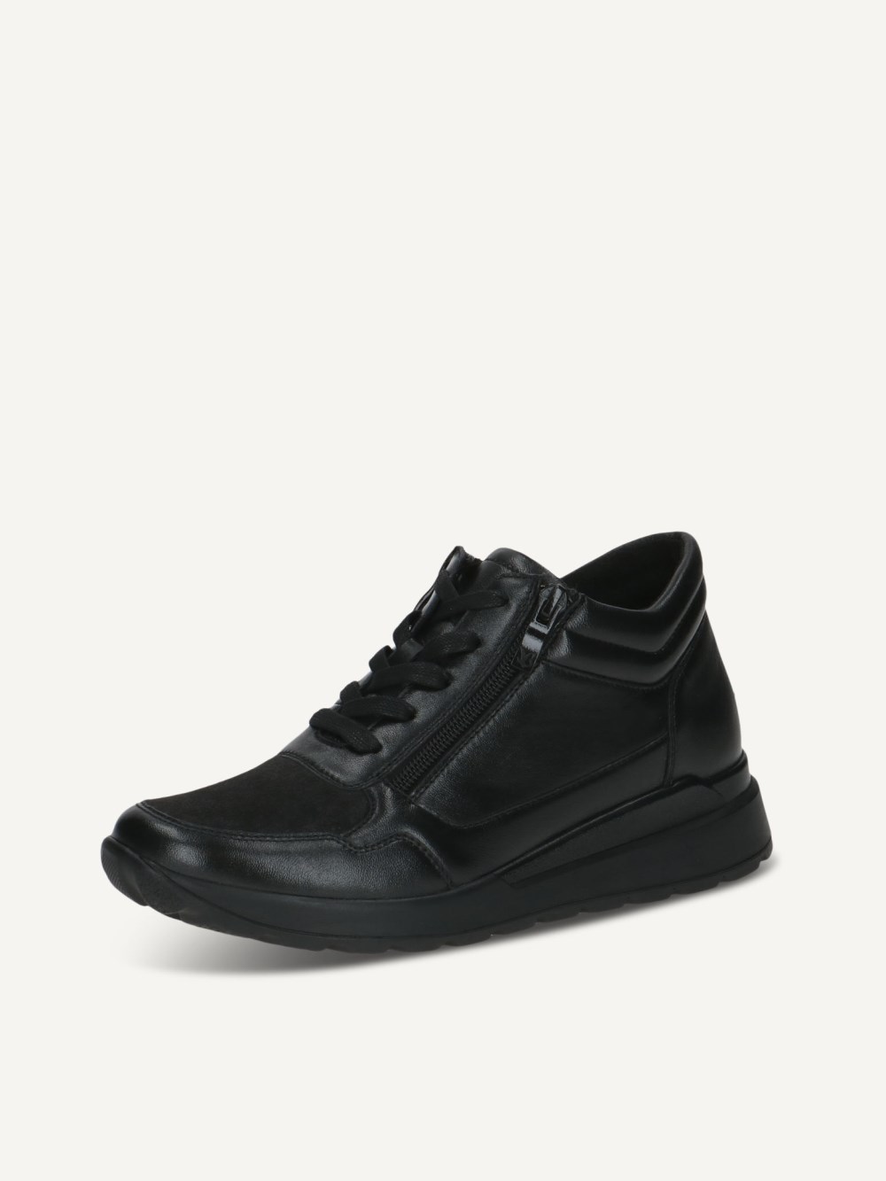 Caprice Sneaker - Schwarzer Kammleder