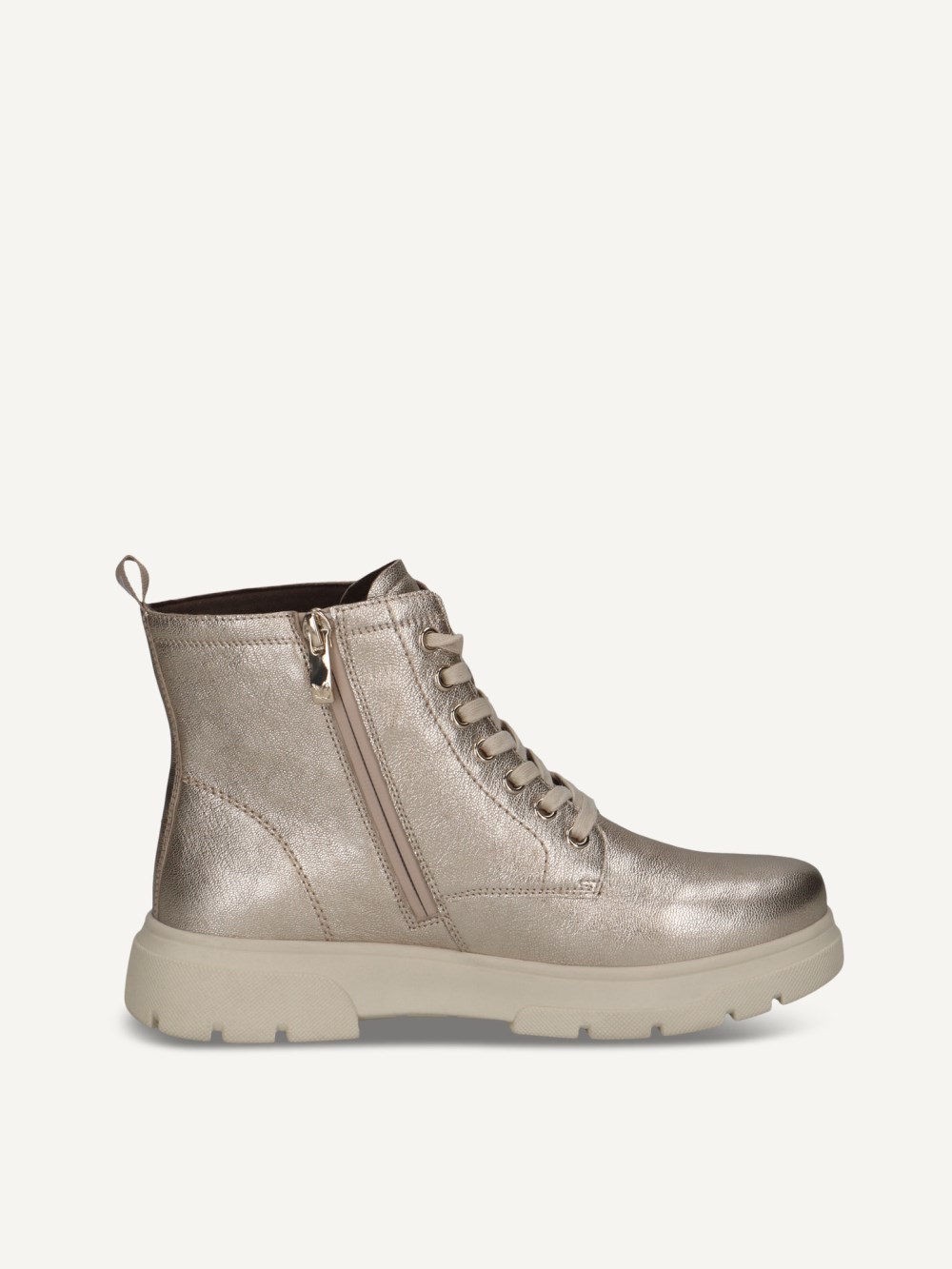 Caprice Stiefelette - Platinmetall.