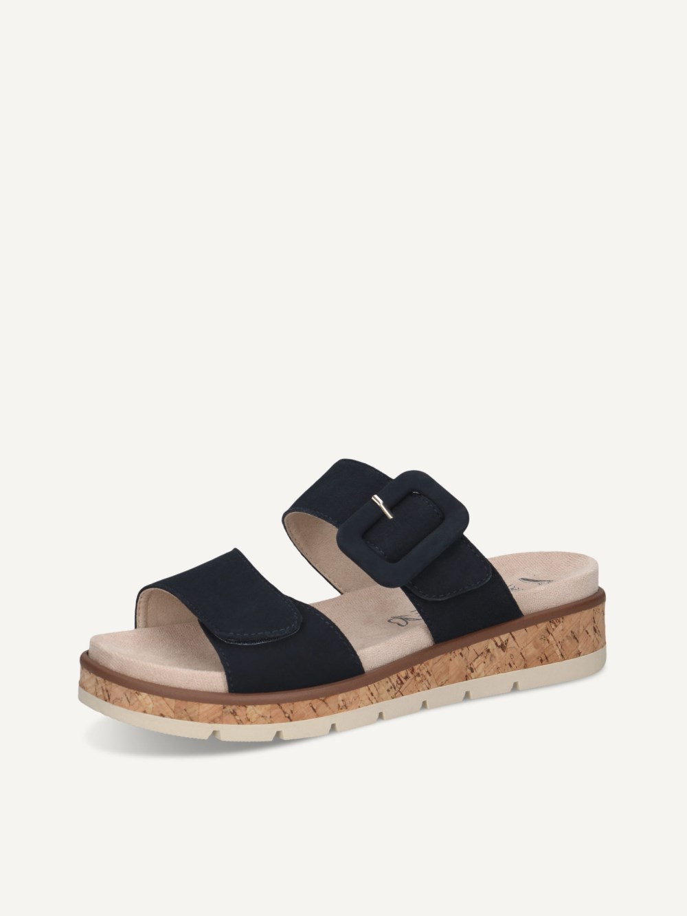 Caprice Slipper - Ozeanfarbenes Wildleder
