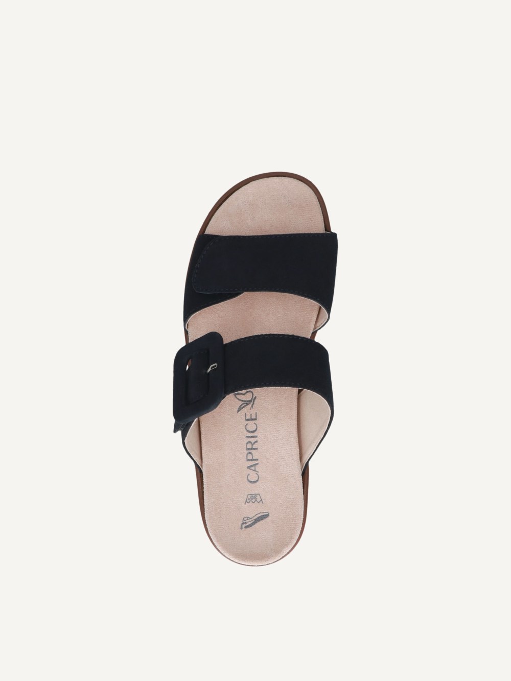 Caprice Slipper - Ozeanfarbenes Wildleder