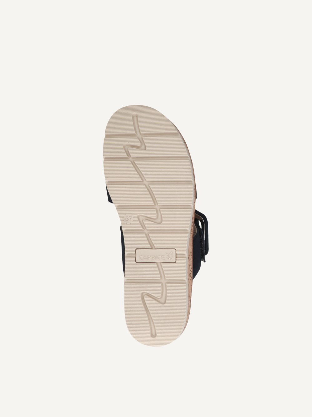 Caprice Slipper - Ozeanfarbenes Wildleder
