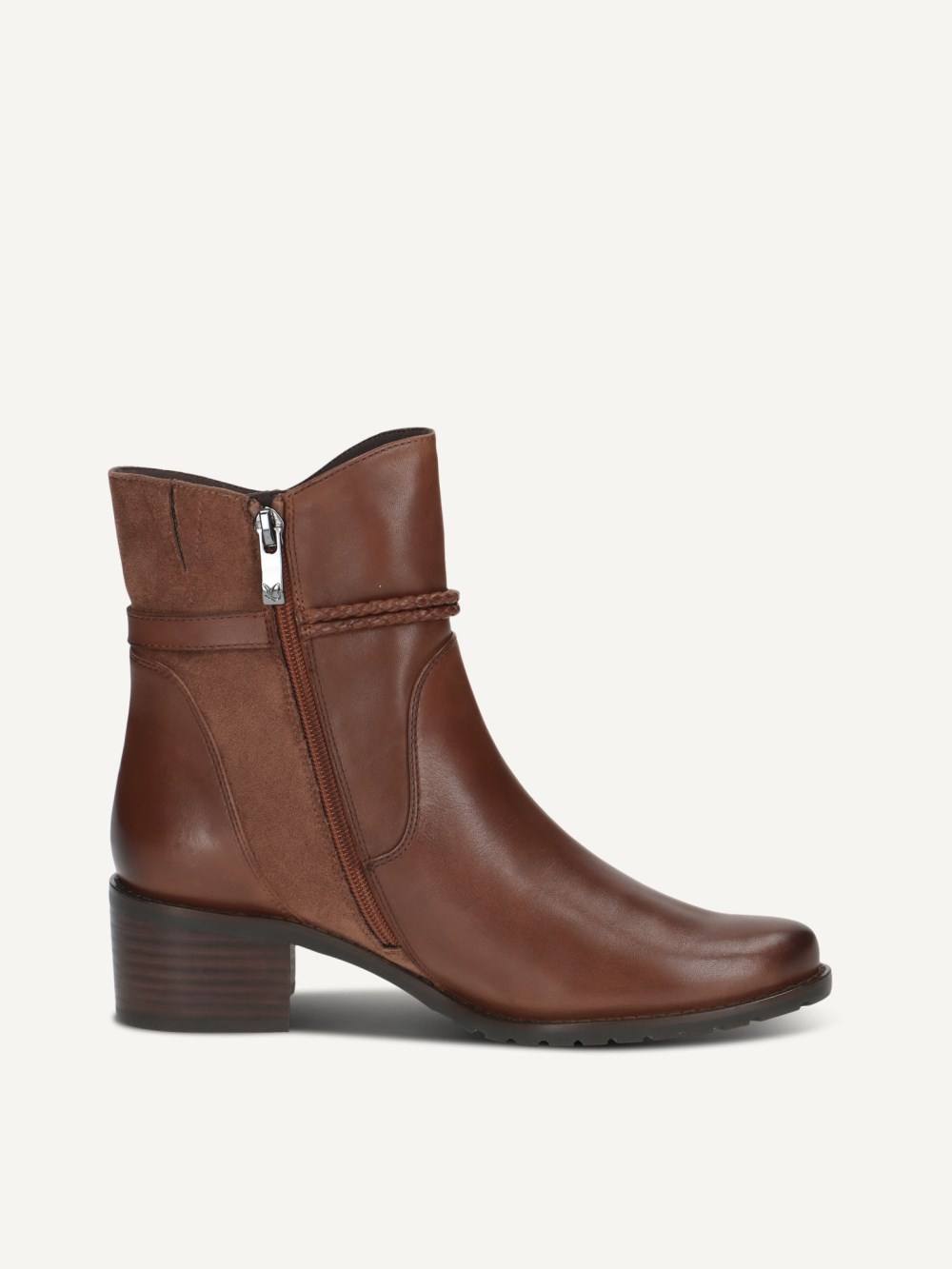 Caprice Stiefelette - Cognacfarbener Kamm