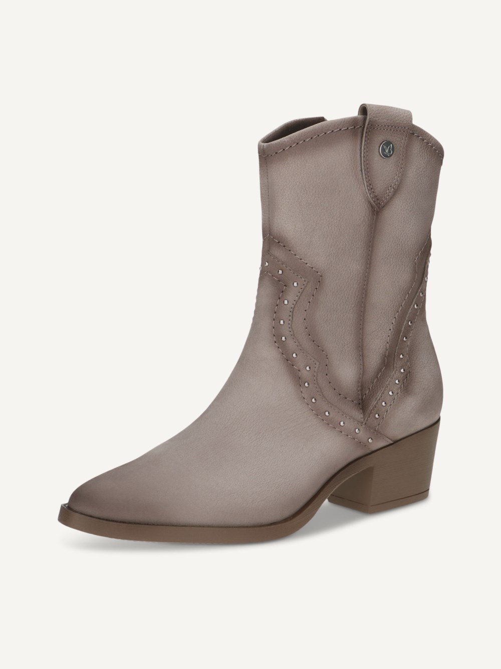 Caprice Stiefelette - Taupefarbenes Nubukleder