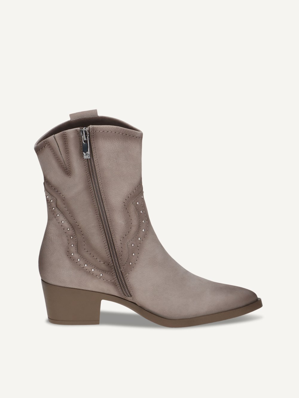 Caprice Stiefelette - Taupefarbenes Nubukleder