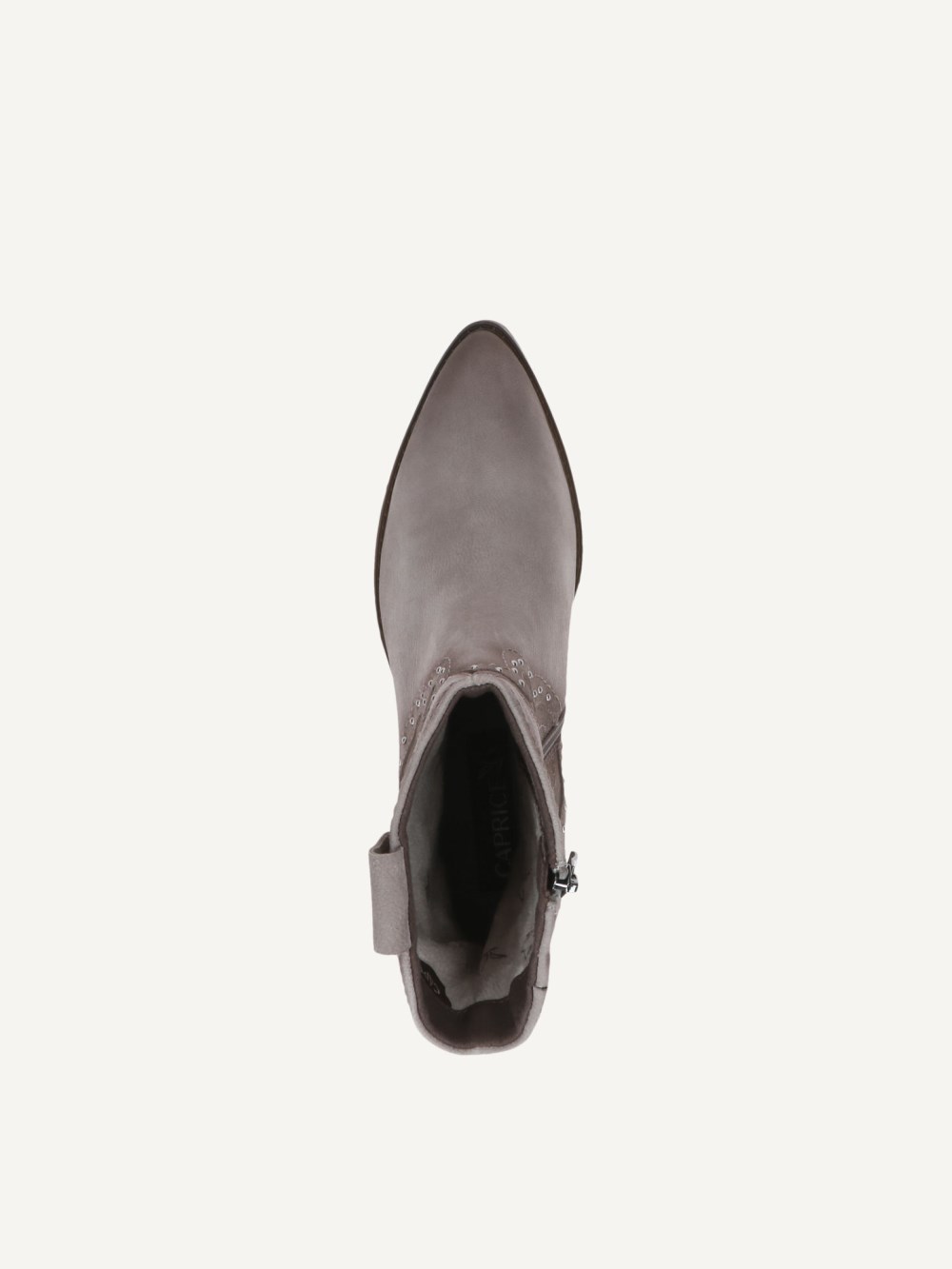 Caprice Stiefelette - Taupefarbenes Nubukleder