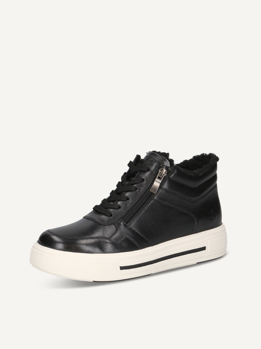 Caprice Stiefelette - Schwarzes Nappaleder
