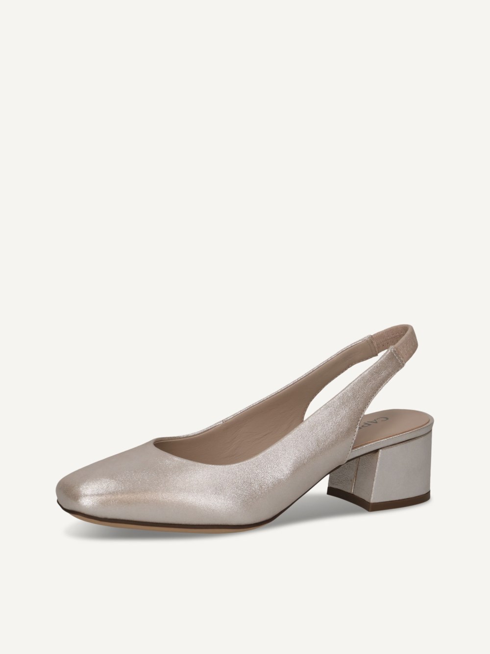 Caprice Slingpumps - Taupe-Metallic