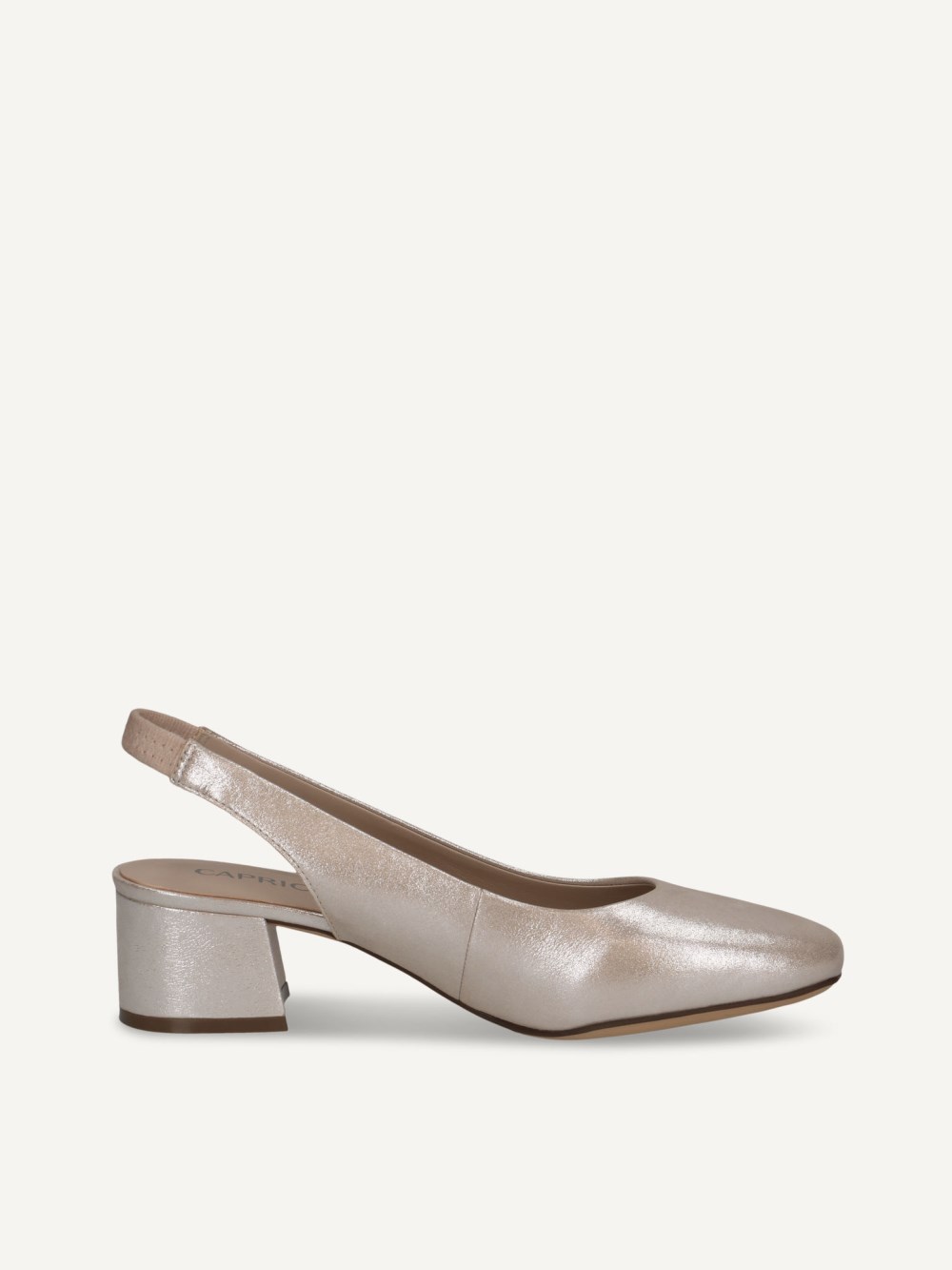Caprice Slingpumps - Taupe-Metallic
