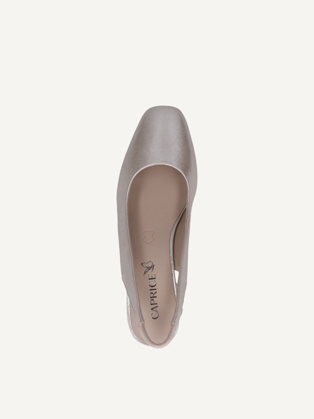 Caprice Slingpumps - Taupe-Metallic