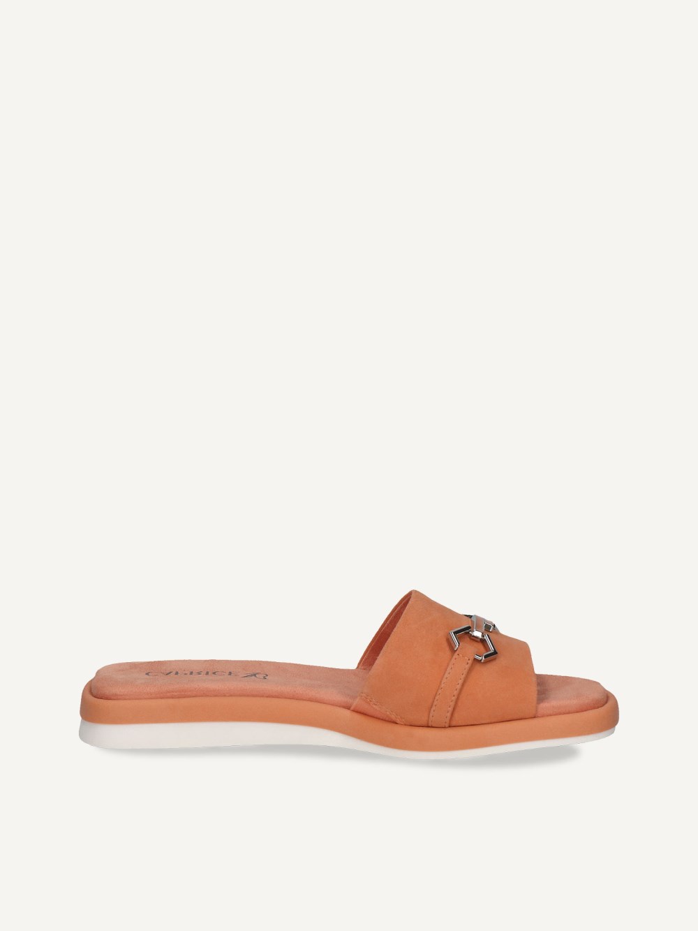 Caprice Pantolette - Orangefarbenes Wildleder