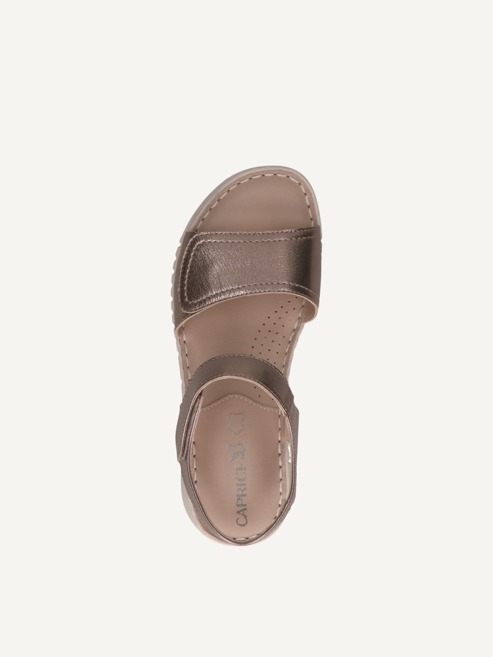 Caprice Sandalette - Taupe Metallic