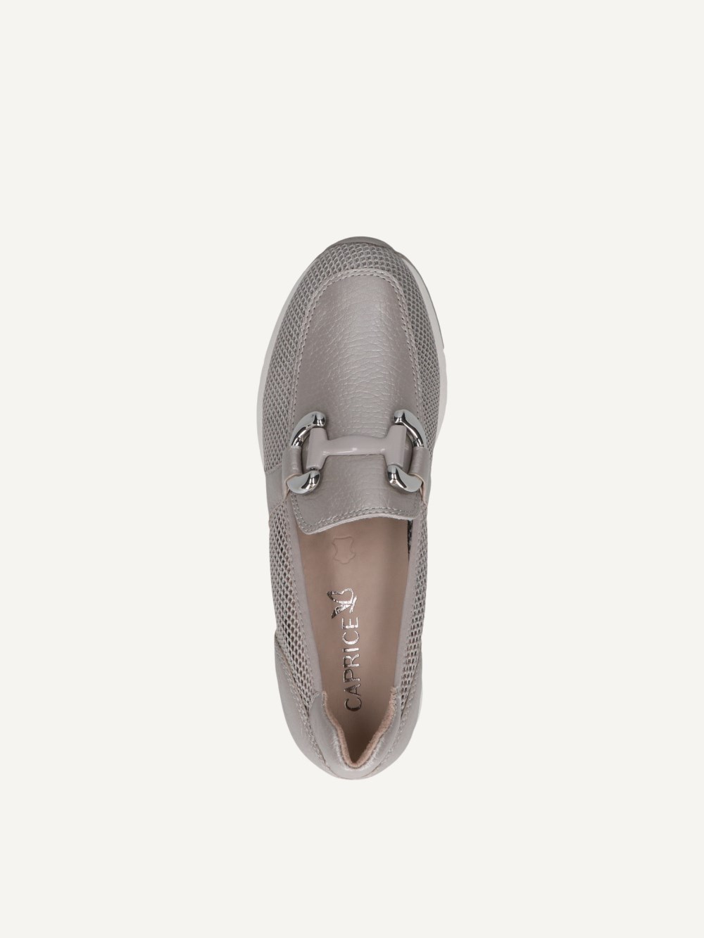 Caprice Slipper - Graues Kammleder