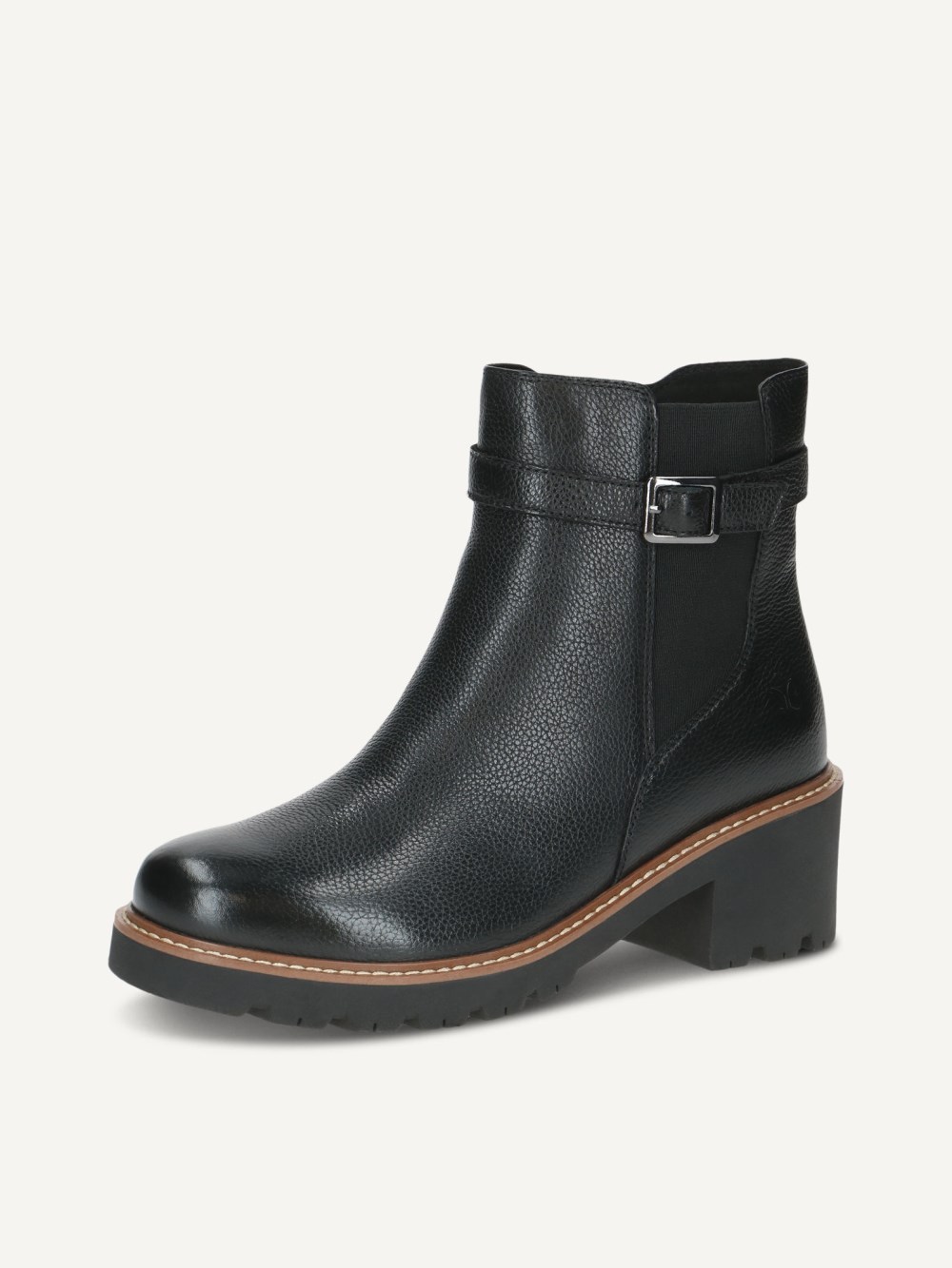 Caprice Stiefelette - Schwarzes Nappaleder