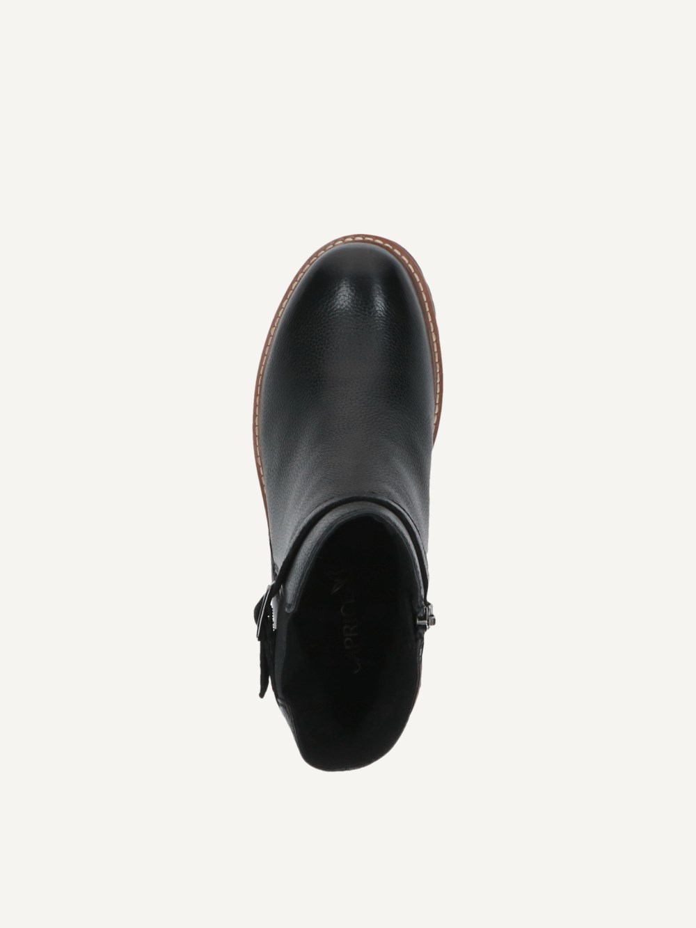 Caprice Stiefelette - Schwarzes Nappaleder