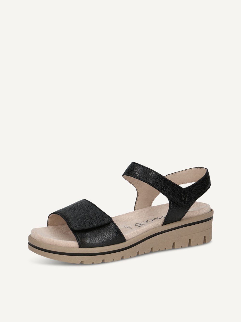 Caprice Sandale - Schwarzes Nappa