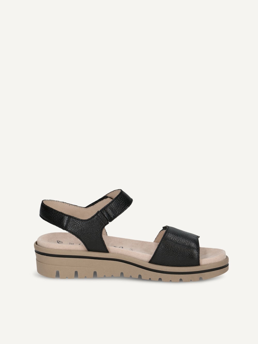 Caprice Sandale - Schwarzes Nappa