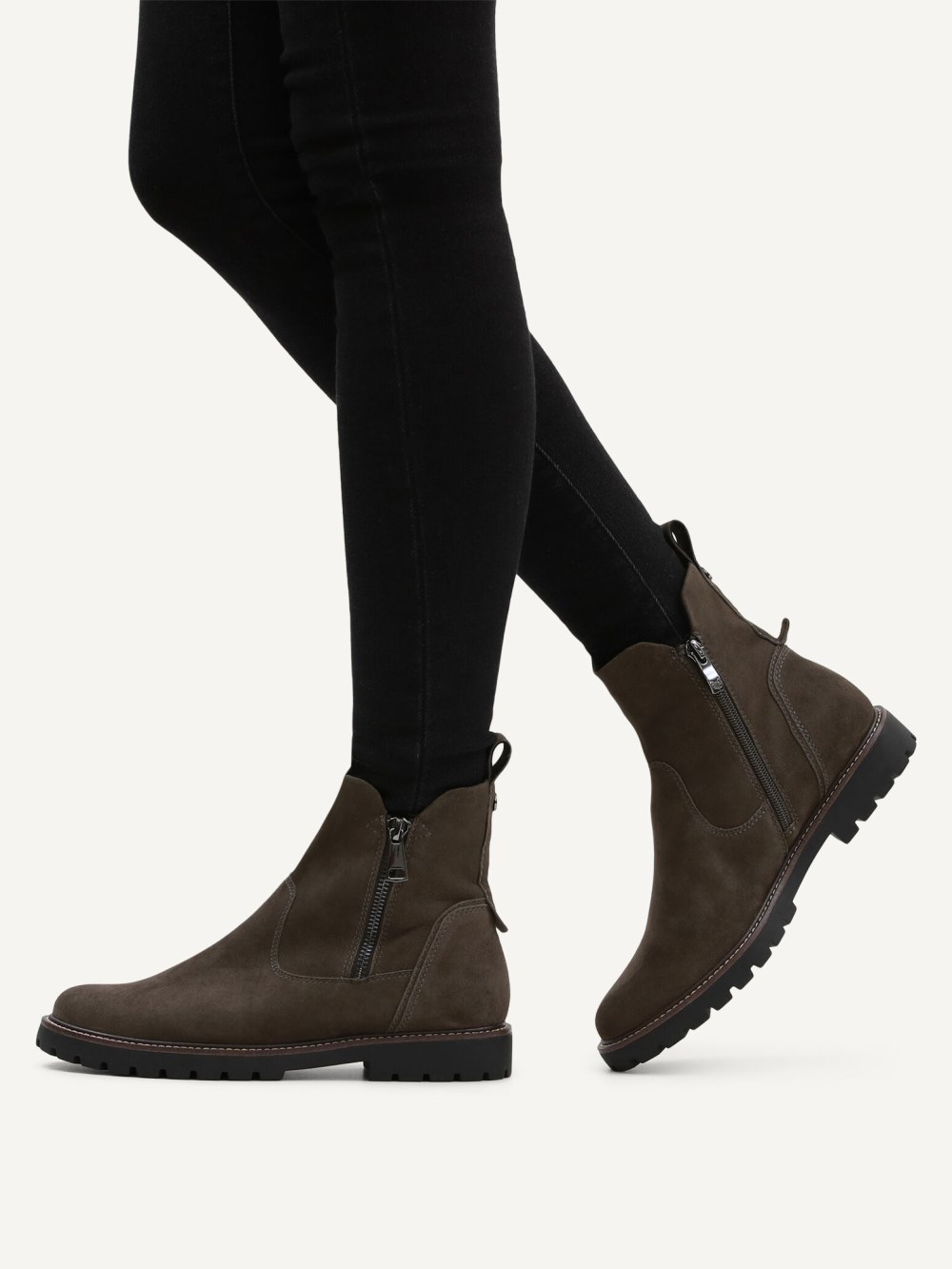Caprice Stiefelette - Dunkelgraues Wildleder