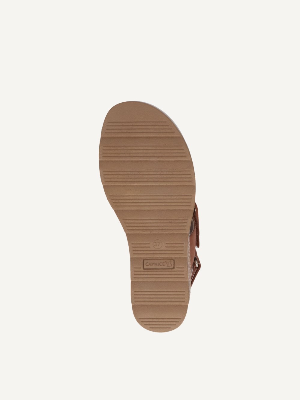 Caprice Sandalette - Cognacfarbenes Nubukleder