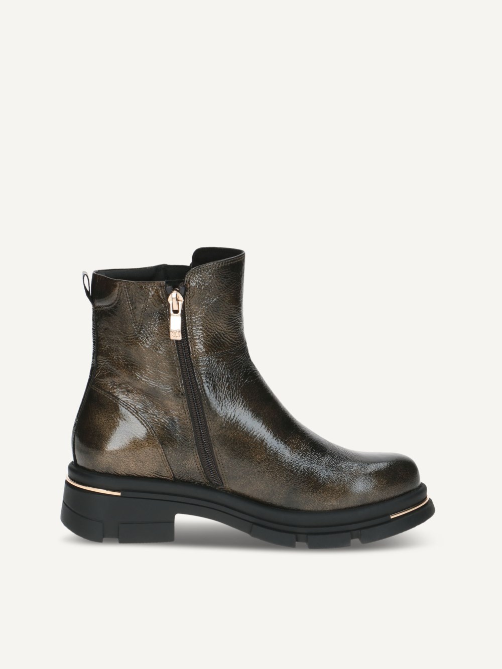 Caprice Stiefelette - Rostfarbenes Nappaleder