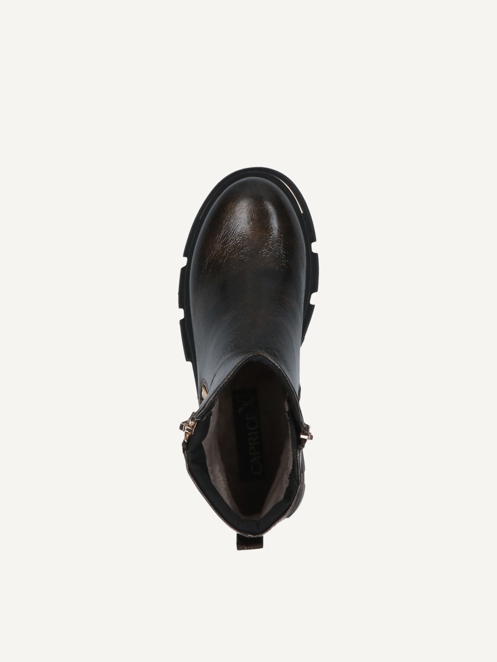 Caprice Stiefelette - Rostfarbenes Nappaleder