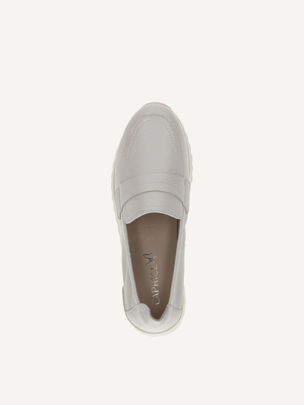 Caprice Slipper - Perlmuttfarbenes Wildleder