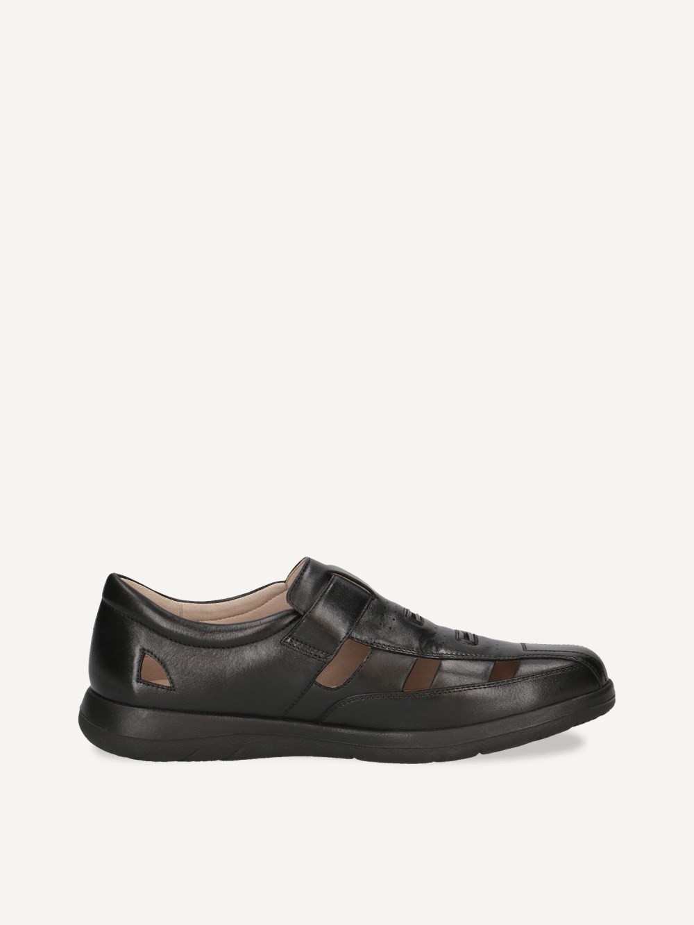 Caprice Slipper - Schwarzes Nappaleder