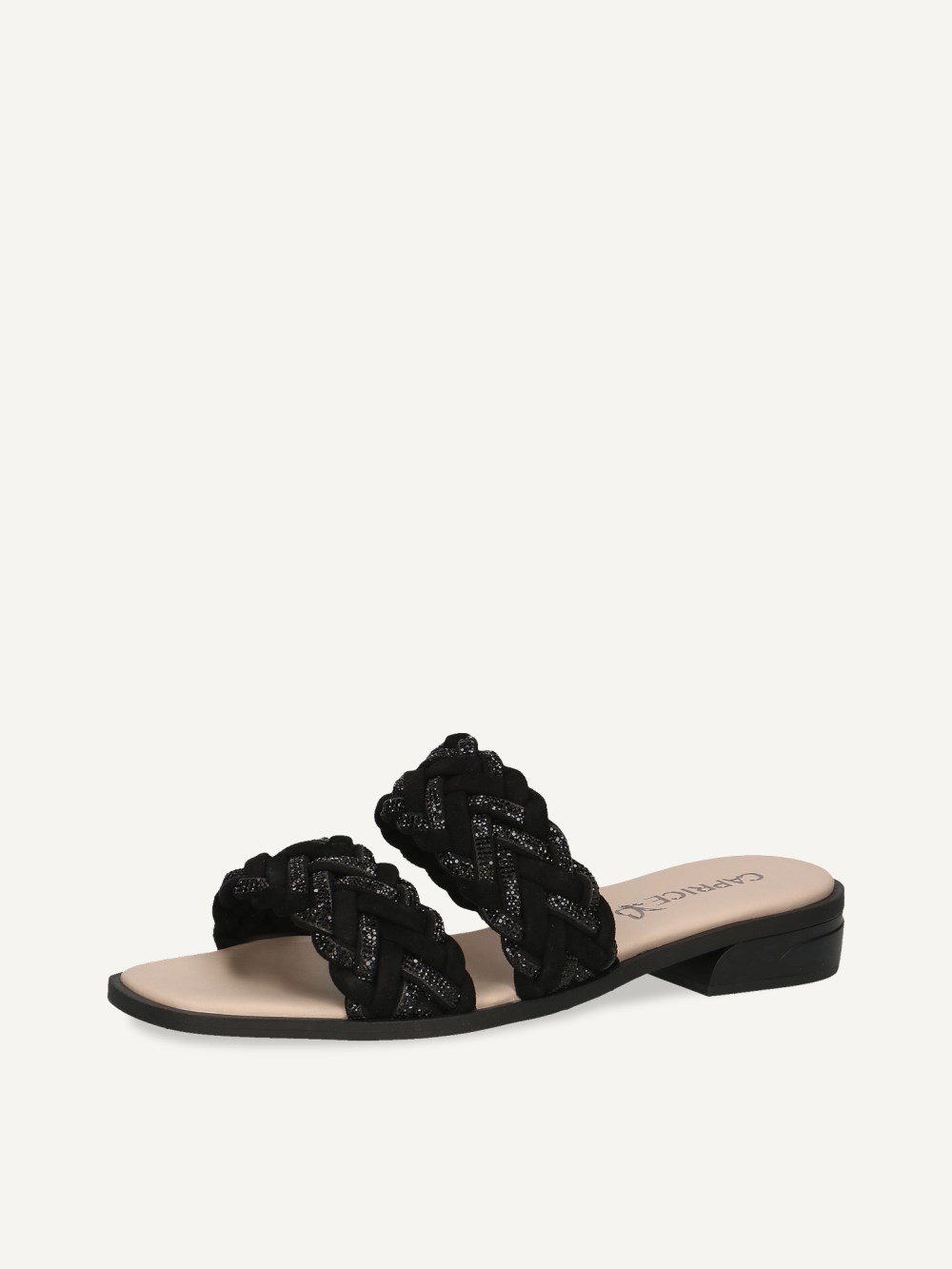 Caprice Pantolette - Schwarzes Wildleder