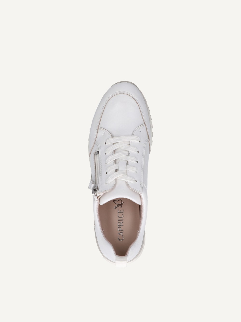 Caprice Sneaker - Weißes Nappaleder