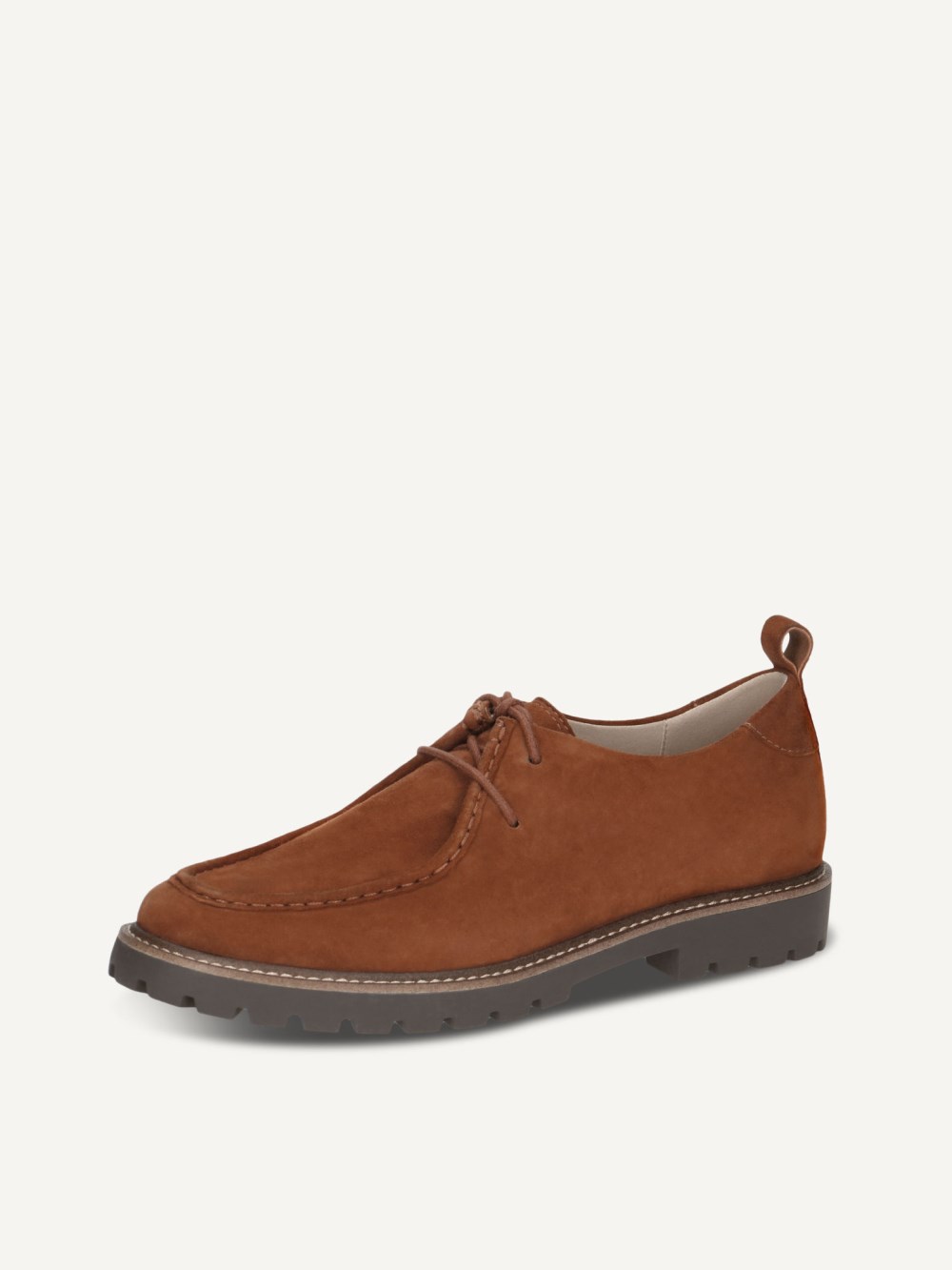 Caprice Halbschuh - Cognacfarbenes Wildleder