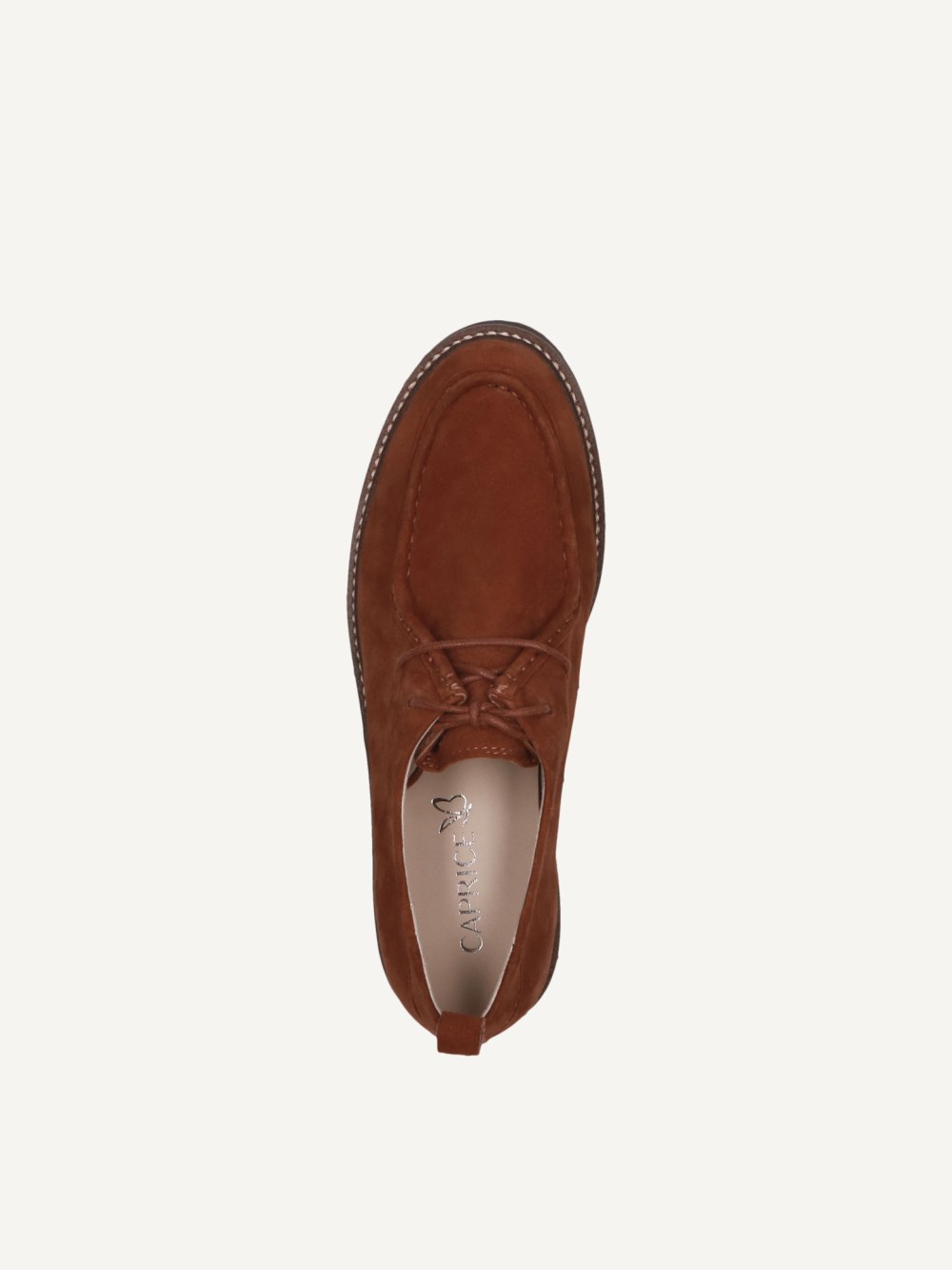 Caprice Halbschuh - Cognacfarbenes Wildleder