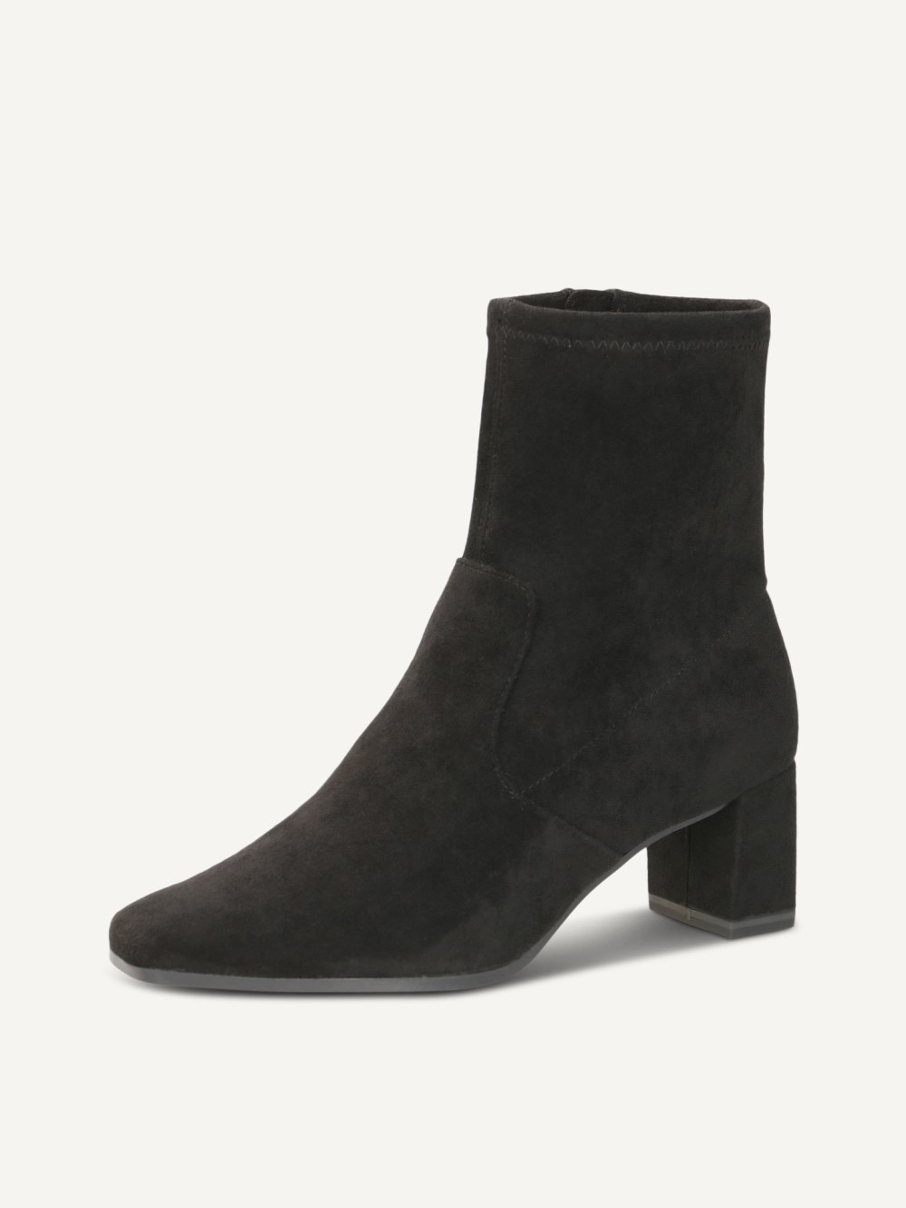 Caprice Stiefelette - Schwarzes Stretchleder
