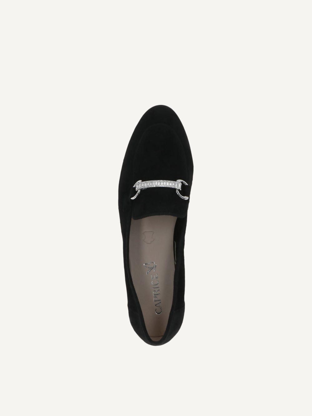 Caprice Slipper - Schwarzes Wildleder