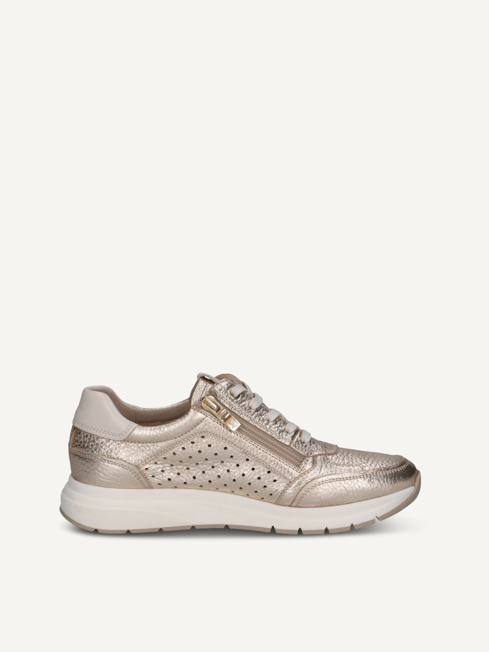 Caprice Sneaker - Hellgoldenes Rehleder