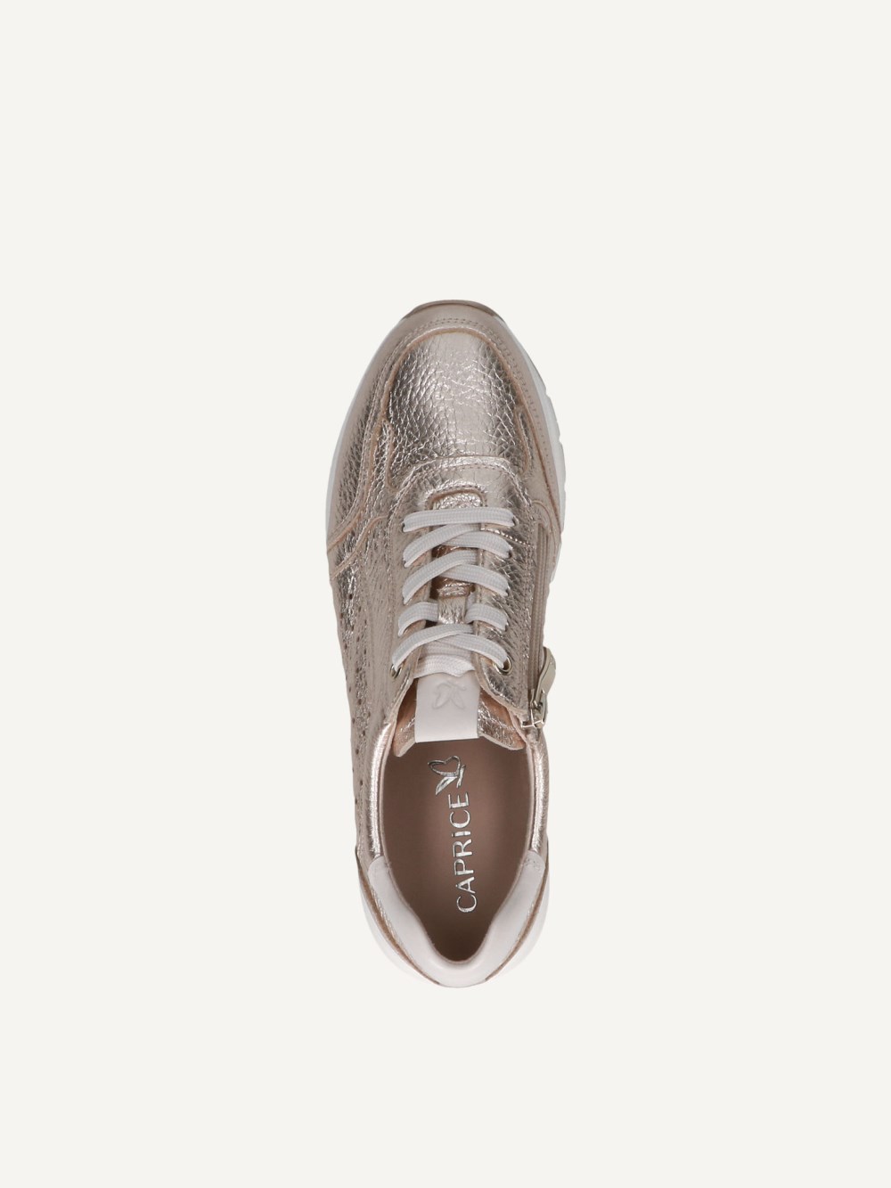 Caprice Sneaker - Hellgoldenes Rehleder
