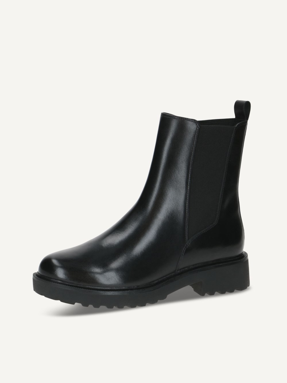 Caprice Stiefelette - Schwarzes Nappaleder