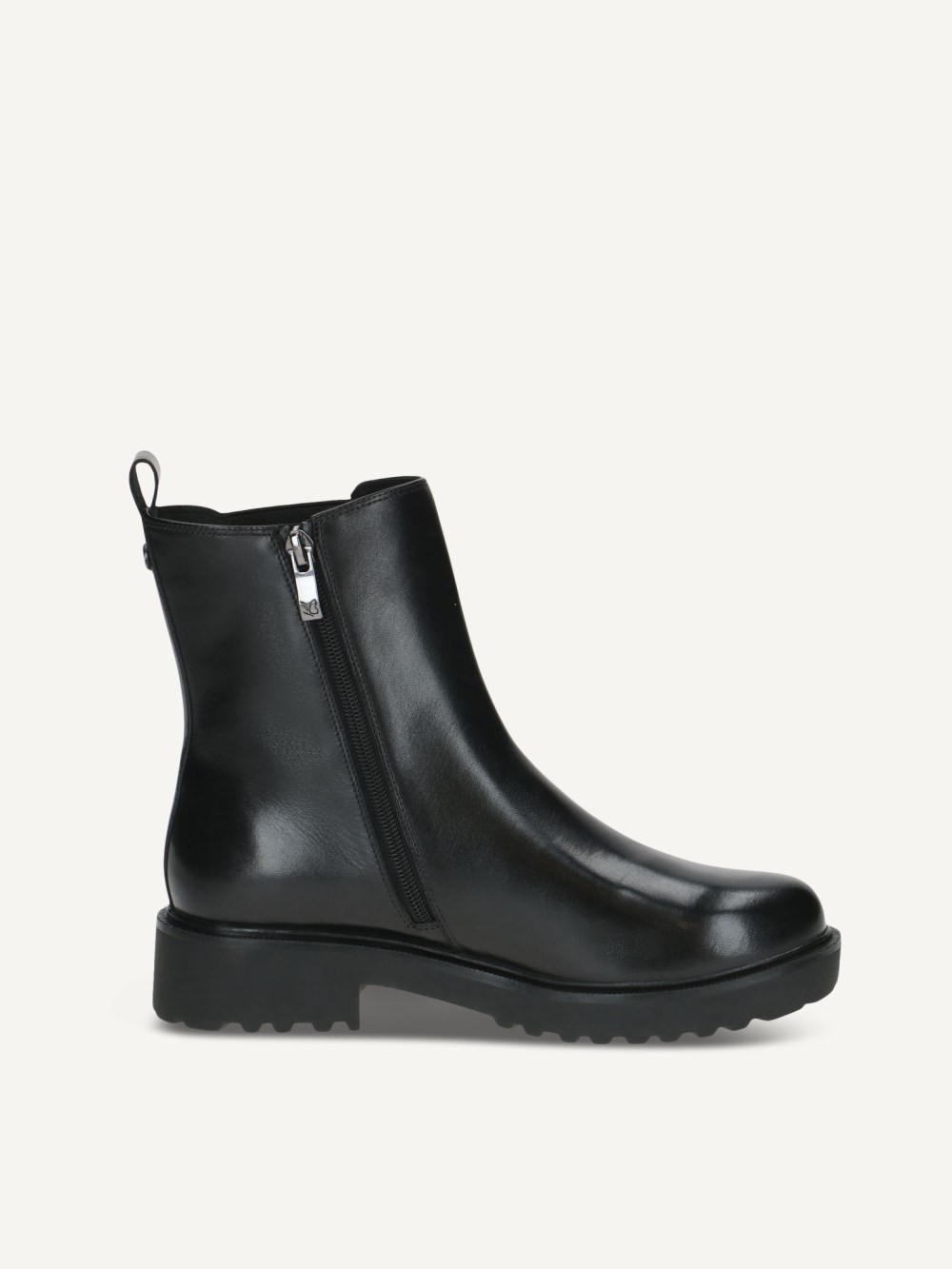 Caprice Stiefelette - Schwarzes Nappaleder