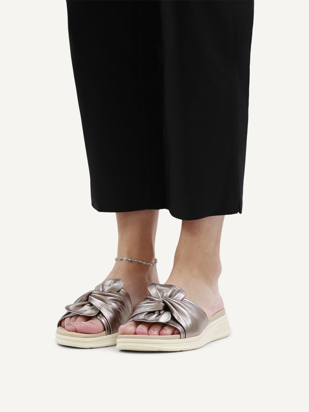 Caprice Pantolette - Braun Metallic