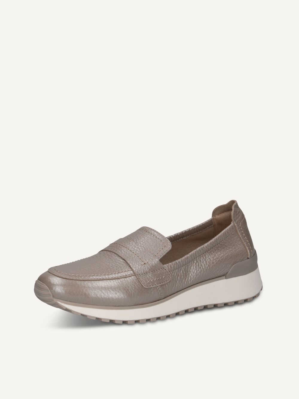 Caprice Slipper - Steinfarbenes Wildleder