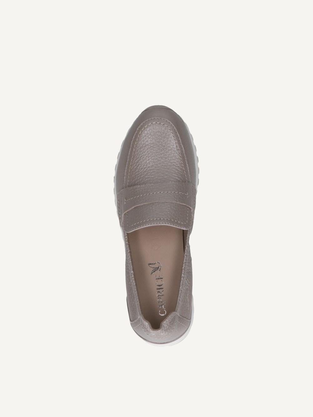 Caprice Slipper - Steinfarbenes Wildleder