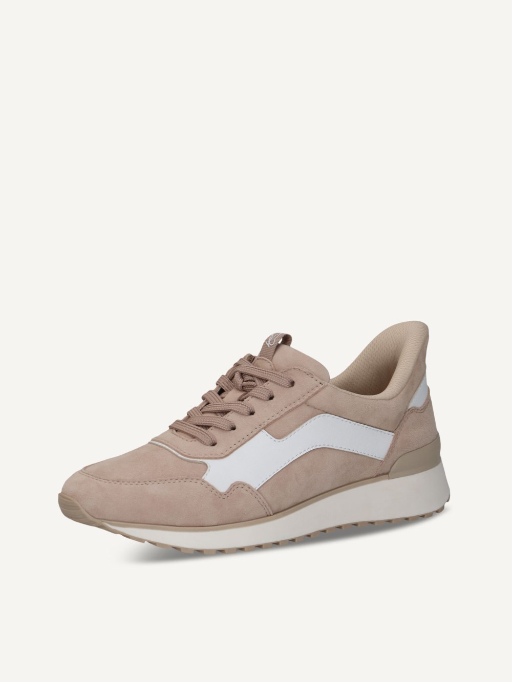Caprice Sneaker - Cremefarbenes Wildleder