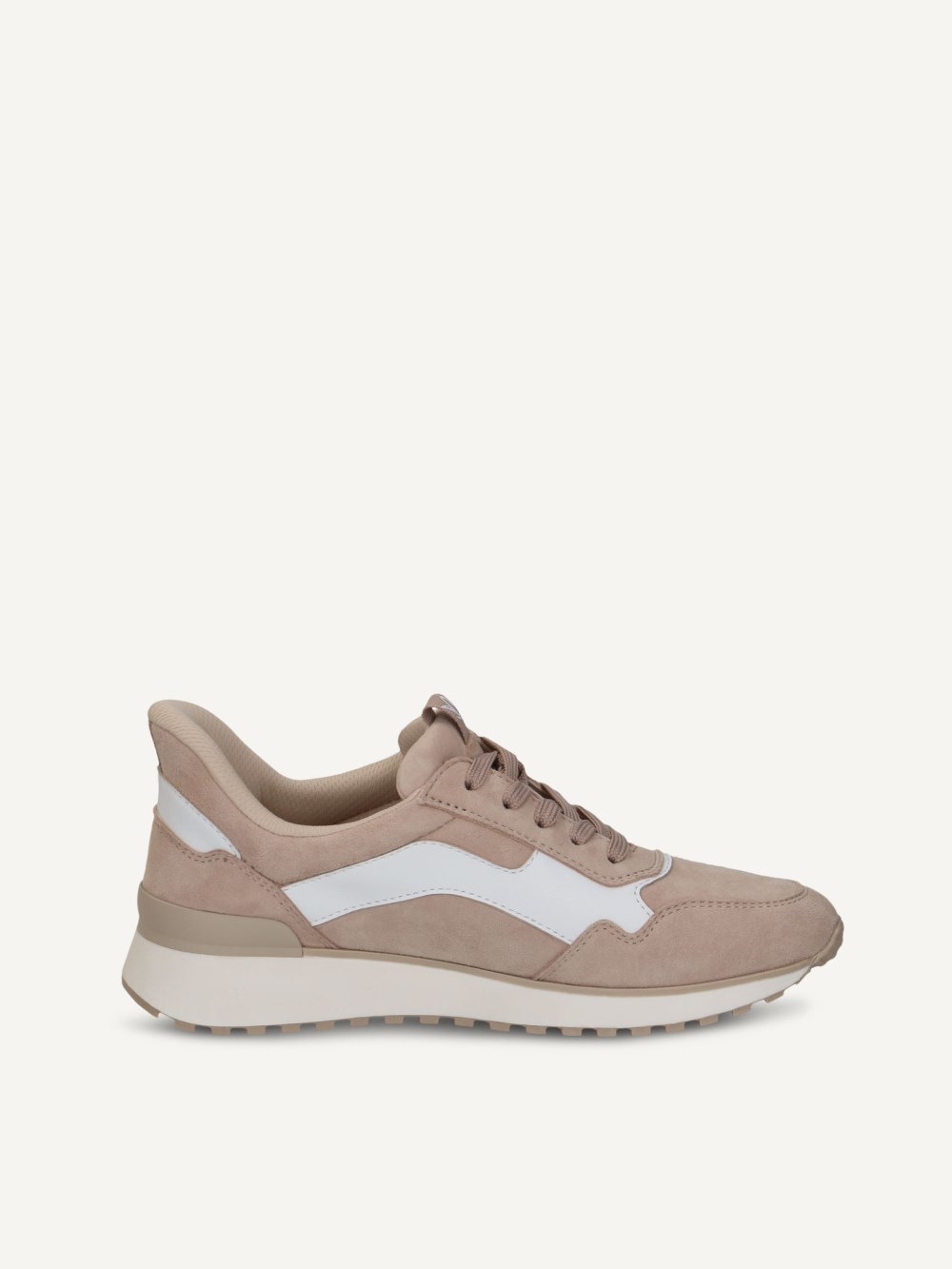 Caprice Sneaker - Cremefarbenes Wildleder