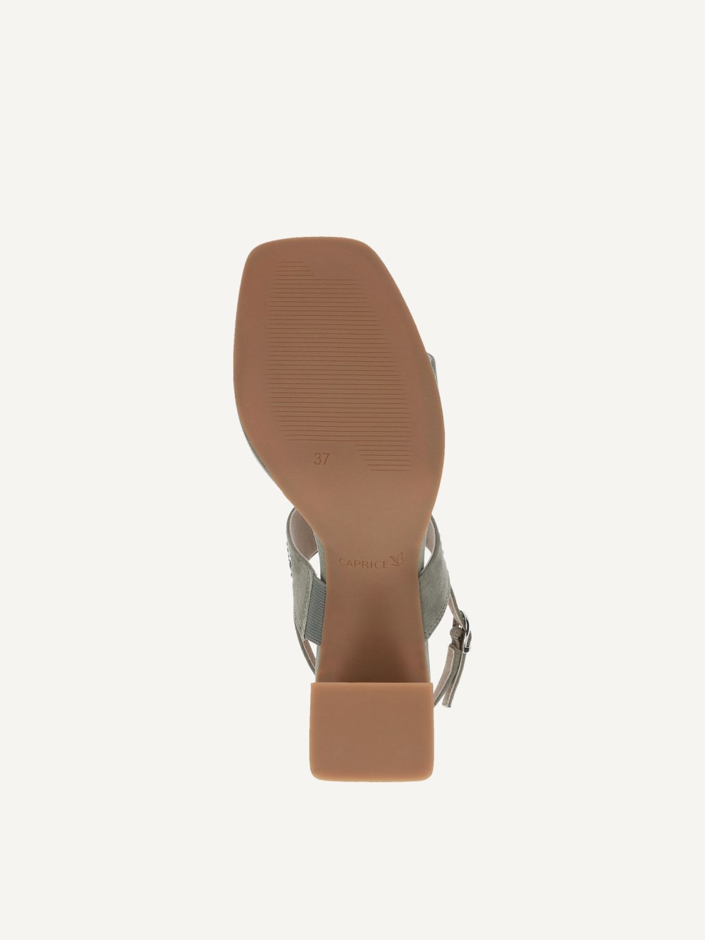 Caprice Sandalette - Olivfarbenes Wildleder