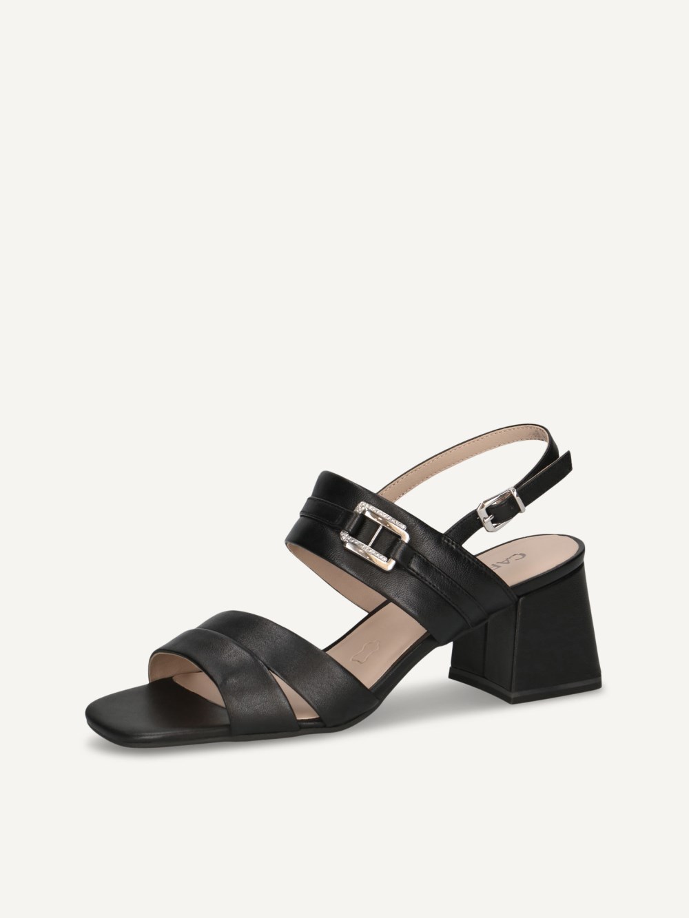 Caprice Sandalette - Schwarzes Nappa