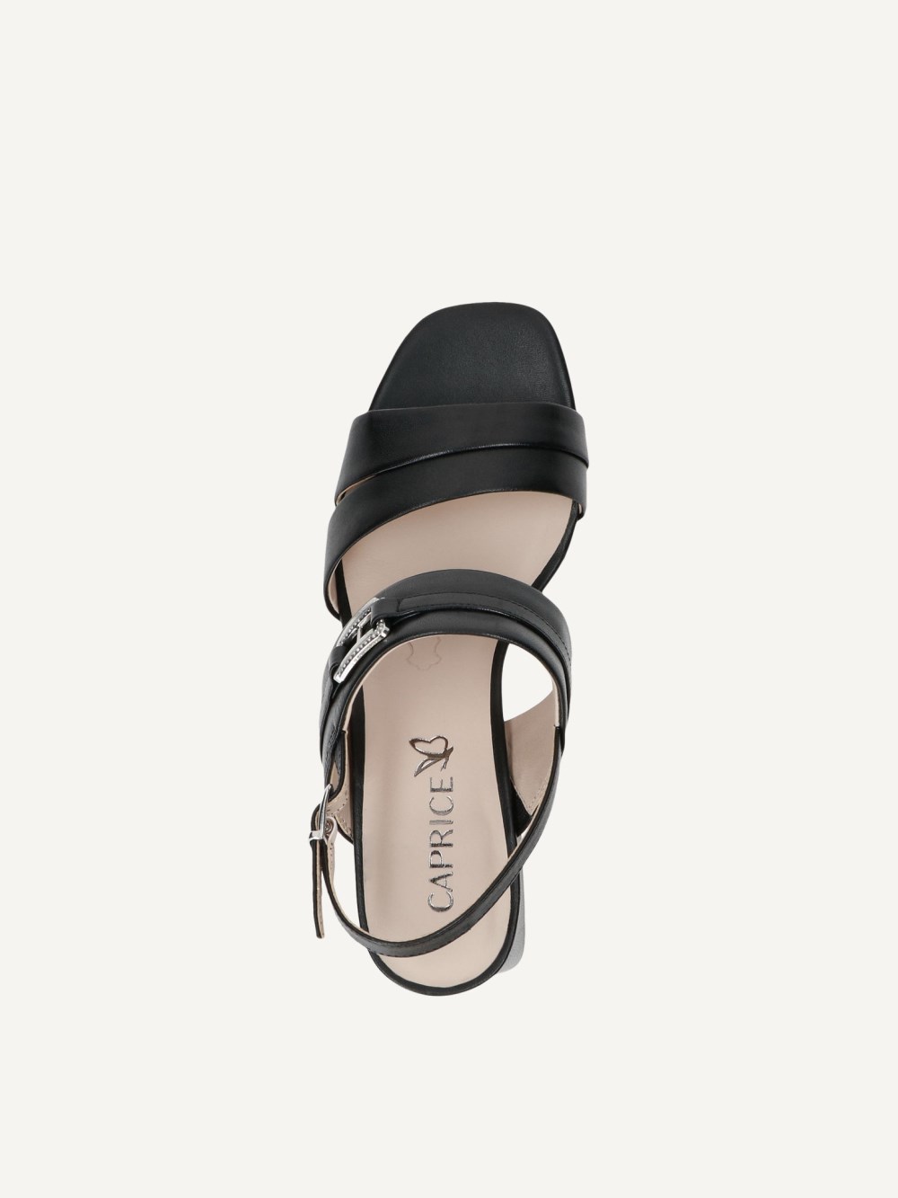 Caprice Sandalette - Schwarzes Nappa