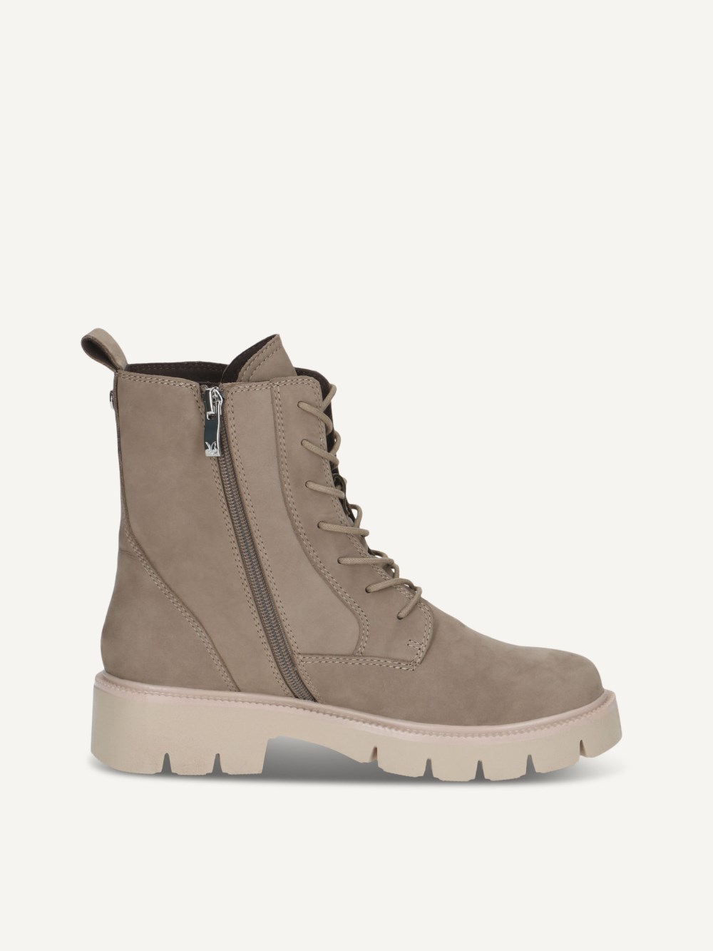 Caprice Stiefelette - Taupefarbenes Nubukleder